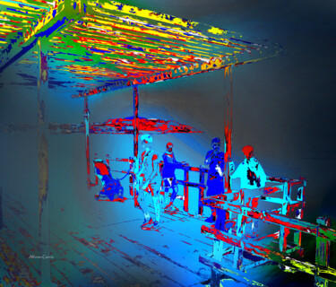 Digital Arts titled "Mirador en la Playa" by Alfonso García, Original Artwork, Digital Photography