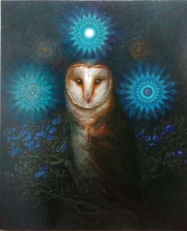 绘画 标题为“Intuition” 由Yaroslav Ponomarenko, 原创艺术品, 油 安装在木质担架架上