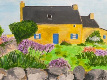 Peinture intitulée "Maison vendeenne" par Philippe Bourbonneux, Œuvre d'art originale, Acrylique