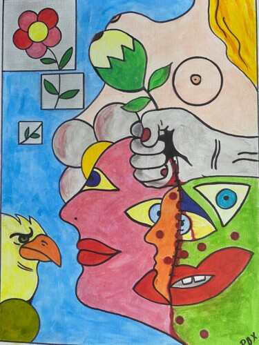 Peinture intitulée "Epines" par Philippe Bourbonneux, Œuvre d'art originale, Acrylique