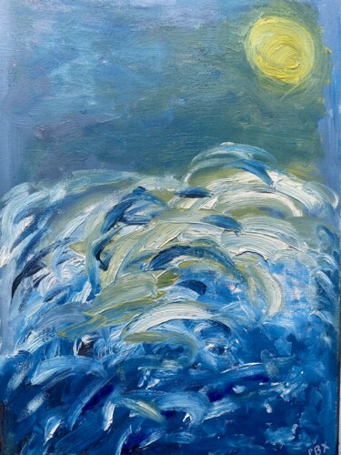 Painting titled "Tourbillons" by Philippe Bourbonneux, Original Artwork, Oil