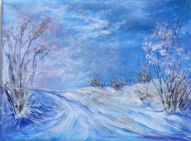 绘画 标题为“Winter landscape” 由Irene Nekrasova, 原创艺术品, 油