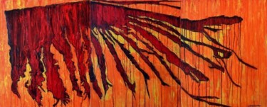 Painting titled "IKARUS" by Dimitra Papageorgiou, Original Artwork, Acrylic