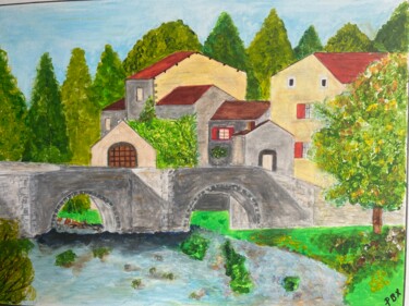 Peinture intitulée "Traverse" par Philippe Bourbonneux, Œuvre d'art originale, Acrylique