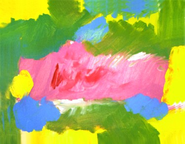 Schilderij getiteld "CÔNE ABSTRAITE ZÉRO…" door François-Pierre Bleau (Dit Zéro Zoo), Origineel Kunstwerk, Olie Gemonteerd o…