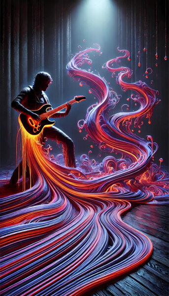 数字艺术 标题为“Rock Progresivo: Co…” 由Soulful Spectres, 原创艺术品, AI生成的图像