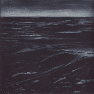 MAREE BASSE Gravures & estampes intitulée "MAREE BASSE" par Dominique Keruzec (Maho), Œuvre d'art originale, Gravure
