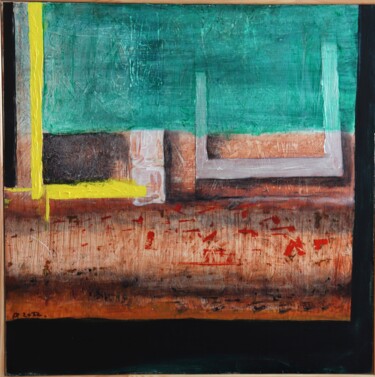 Schilderij getiteld "Abstrait Lehavre Nu…" door Patrick Fraysse, Origineel Kunstwerk, Acryl Gemonteerd op Houten paneel