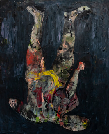 Peinture intitulée ""notre solitude (jo…" par Marc E. Des Rosiers, Œuvre d'art originale, Acrylique Monté sur Châssis en bois