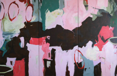Funeral of my past affections Malerei mit dem Titel "Funeral of my past…" von Polina Goldstein, Original-Kunstwerk, Acryl Auf Keilrahmen aus Holz montiert