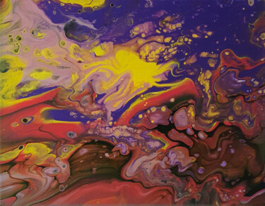 Painting titled "DelSoko 46." by Guy Henri Delvoye (DelSoko), Original Artwork, Acrylic Mounted on Wood Stretcher frame