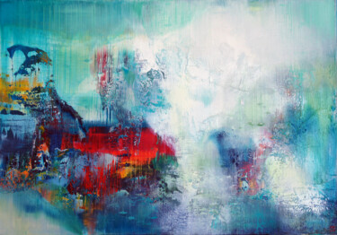 Pittura intitolato "abstract, ohne tite…" da Konstantin Grabowski, Opera d'arte originale, Olio Montato su Telaio per barell…
