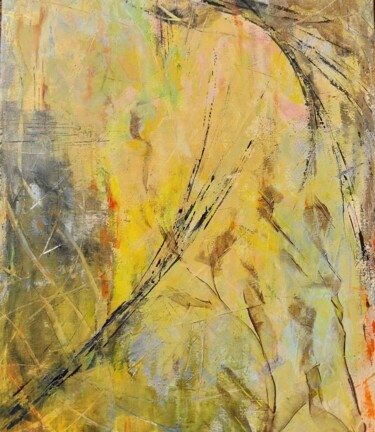 Malerei mit dem Titel "Balade en forêt" von Isabelle Lefevre, Original-Kunstwerk, Acryl Auf Keilrahmen aus Holz montiert