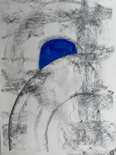 Peinture intitulée "Passage" par Philippe Bourbonneux, Œuvre d'art originale, Fusain