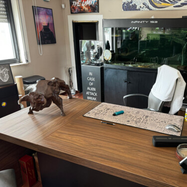 Scultura intitolato "TORO DE PHASIFAE" da Roberto Tagliazucchi, Opera d'arte originale, Bronzo