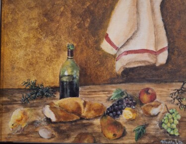 Painting titled "Le bon moment" by Antonella Miceli, Original Artwork, Acrylic
