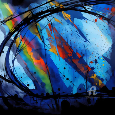 数字艺术 标题为“Abstract #5” 由Vincent Litoux, 原创艺术品, AI生成的图像