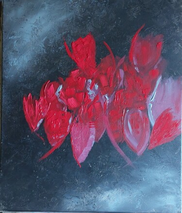 Peinture intitulée "Tulipe" par Christelle Moreau, Œuvre d'art originale, Acrylique