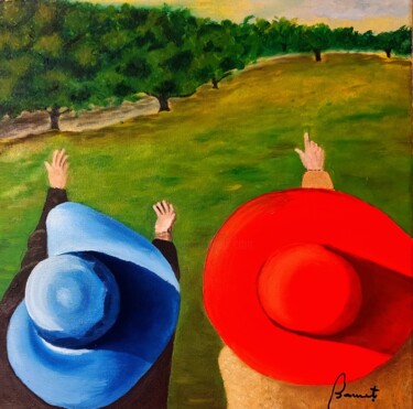 Painting titled "Look this" by Serban Schwartz, Original Artwork, Oil