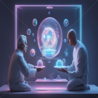 제목이 "between old age and…"인 디지털 아트 Eduardo Vidal로, 원작, AI 생성 이미지