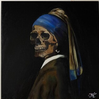 Schilderij getiteld "oil painting "throu…" door Kristina Telonickaa, Origineel Kunstwerk, Olie