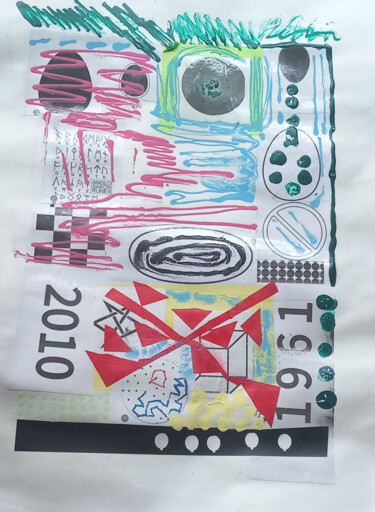 Collages titled "1961" by Ronnie Kolner, Original Artwork, Collages