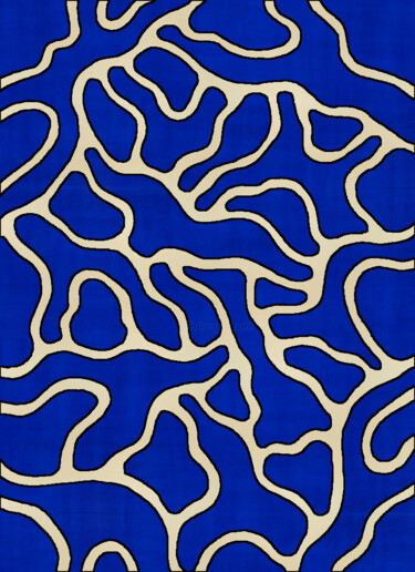 Contemporary Nature #02 Painting titled "Contemporary Nature…" by Marina Krylova, Original Artwork, Acrylic Mounted on Wood Stretcher frame