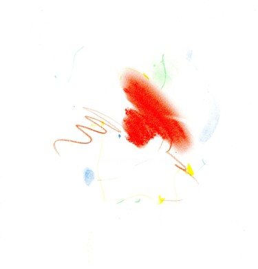「Abstraction_9」というタイトルの描画 Bob Clementによって, オリジナルのアートワーク, 鉛筆