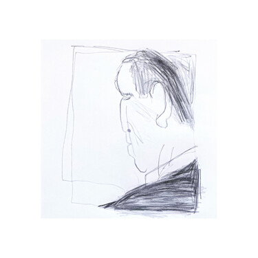 图画 标题为“Untitled drawings VI” 由Irfan Ajvazi, 原创艺术品, 墨 安装在木板上