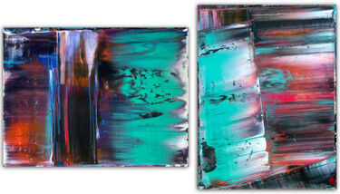 Painting titled "Slip Sliding" by Preston M. Smith (PMS), Original Artwork, Acrylic Mounted on Wood Stretcher frame