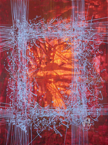 绘画 标题为“Untitled (Savation)” 由Arnold August Nobis, 原创艺术品, 丙烯 安装在其他刚性面板上