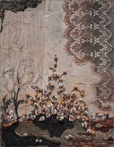 Peinture intitulée "Bouquet à la fenêtre" par Monique Attard, Œuvre d'art originale, Acrylique Monté sur artwork_cat.