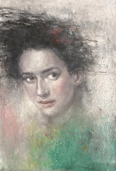 绘画 标题为“Premonition” 由Margarita Ivanova, 原创艺术品, 油 安装在木质担架架上