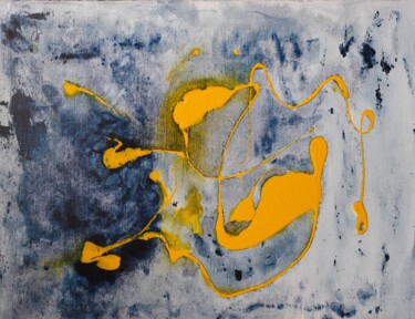 Peinture intitulée "Danse des elfes dan…" par Jacqueline Poitevin, Œuvre d'art originale, Acrylique Monté sur Châssis en bois