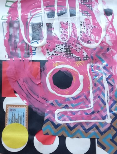 Collages titled "Pisa" by Ronnie Kolner, Original Artwork, Collages