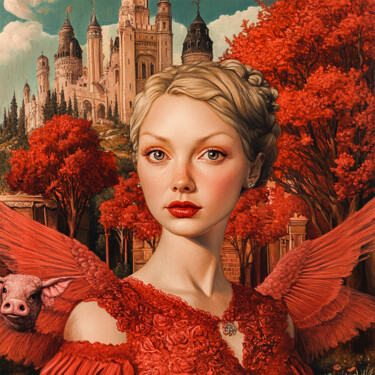 Digital Arts titled "Surreal Kingdom #5" by Felipe Hueb, Original Artwork, Digital Painting