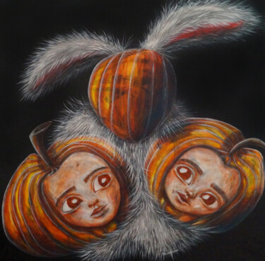 Something from childhood, series The familiar principle 绘画 标题为“Something from chil…” 由An Viaznikova, 原创艺术品, 丙烯 安装在木质担架架上
