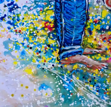 印花与版画 标题为“Art Print of Men's…” 由Diana Dimova - Traxi, 原创艺术品, 丙烯