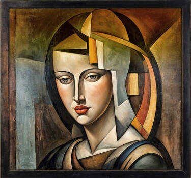 Arts numériques intitulée "ANNEDE ((59CM X 55C…" par Nictsi Khamira, Œuvre d'art originale, Peinture numérique