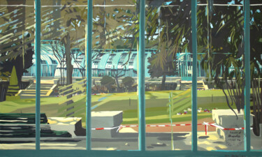 Serres d’Auteuil – N°4 Painting titled "Serres d’Auteuil –…" by Michelle Auboiron, Original Artwork, Acrylic Mounted on Wood Stretcher frame