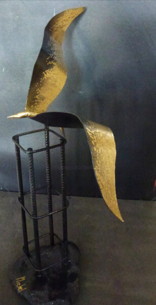 Sculpture intitulée "L’envol" par Michel, Œuvre d'art originale, Métaux