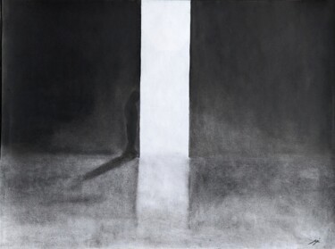 Drawing titled "Liminaire - Sans ti…" by Dyai Saugey, Original Artwork, Charcoal