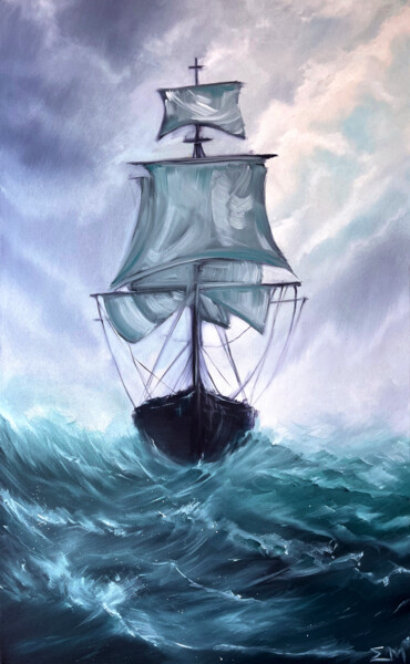 绘画 标题为“Perseverance” 由Emanuel Titus Marginean, 原创艺术品, 油 安装在木质担架架上