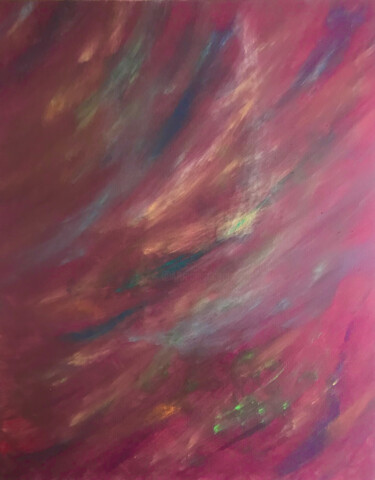 Peinture intitulée "Rainbow Radiance" par Cristina Ticovschi, Œuvre d'art originale, Pigments Monté sur Châssis en bois
