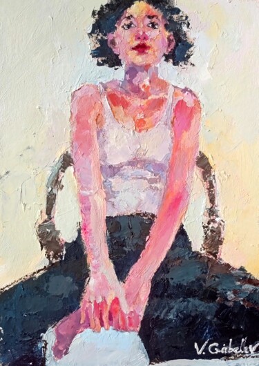Painting titled "Alice" by Vlad Gabelev, Original Artwork, Acrylic