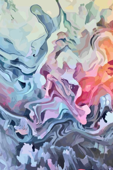 Abstract 14318 数字艺术 标题为“Abstract 14318” 由Hrdesign111, 原创艺术品, 数字油画