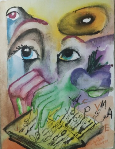 绘画 标题为“Dreams III” 由Joao Andrade Rebelo, 原创艺术品, 水彩