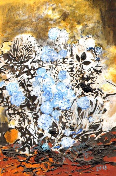 Peinture intitulée "Acédie" par Dominique Leblanc, Œuvre d'art originale, Acrylique