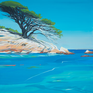 Corse,écorces... - N°48 - Le Pin de l'Acciaghju Painting titled "Corse,écorces... -…" by Michelle Auboiron, Original Artwork, Acrylic Mounted on artwork_cat.