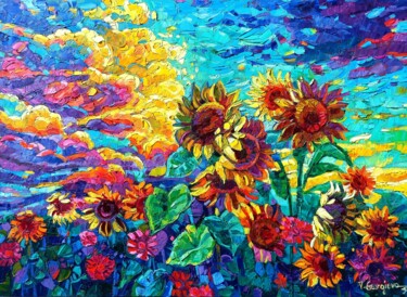 Sun lovers 2 Malarstwo zatytułowany „Sun lovers 2” autorstwa Vanya Georgieva, Oryginalna praca, Olej